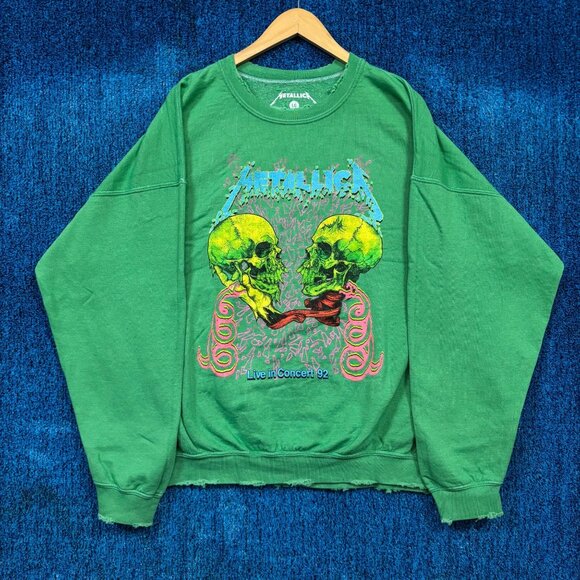 Metallica Live in Concert 92 Oversize Heavy Metal Crewneck L - Picture 1 of 4